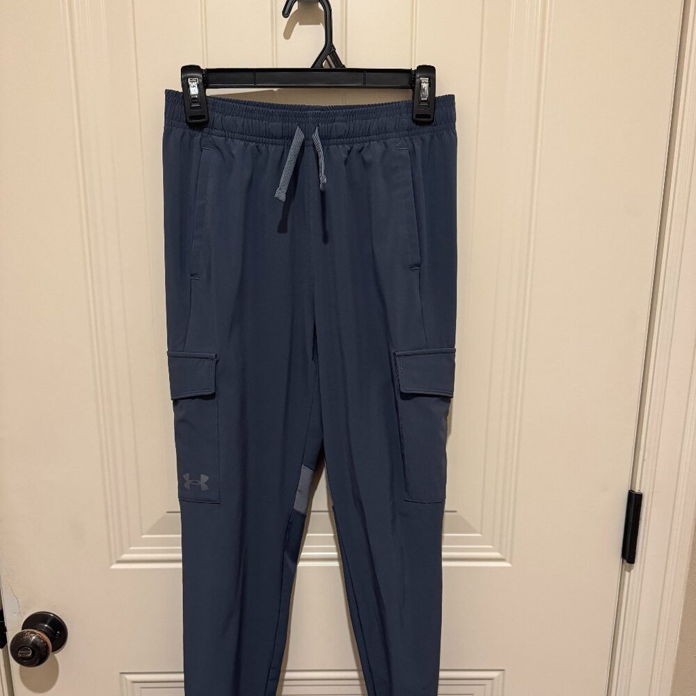 UA Under Armour Boys' Size Youth Large Blue Joggers